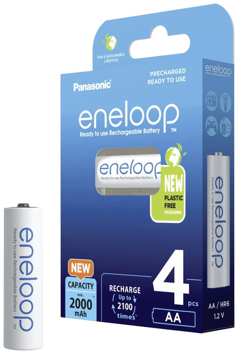 eneloop eneloop HR06 Ceruzaakku NiMH 2000 mAh 1.2 V 4 db 5. kép