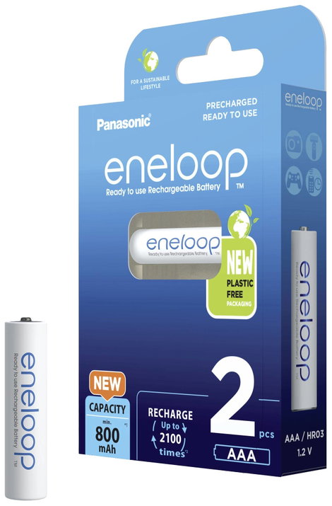 Panasonic eneloop HR03 Mikroakku NiMH 800 mAh 1.2 V 2 db 4. kép