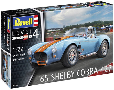 Revell 07708 65 Shelby Cobra 427 Autómodell építőkészlet 1:24 3. kép