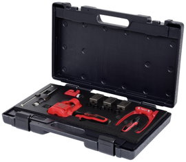 KS Tools 122.1290 FLAREFIX 1 univerzális fékvezeték-fékező szerszámkészlet hidraulikus orsóval, 16 d