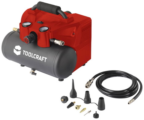 TOOLCRAFT AP-1200 / TAWB-200 Akkus sűrített levegős kompresszor 6 l 8 bar 6. kép
