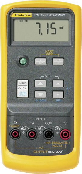 Fluke 715 Kalibrátor Feszültség, Áram 1 db 9 V-os elem (vele szállítjuk)
