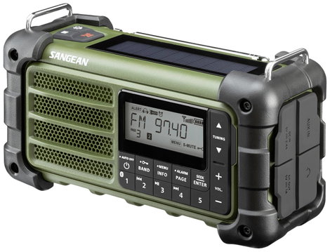 Sangean MMR-99 Kültéri rádió URH, AM Vészhelyzeti rádió, Bluetooth® Napelem, Fröccsenő víz ellen véd 11. kép