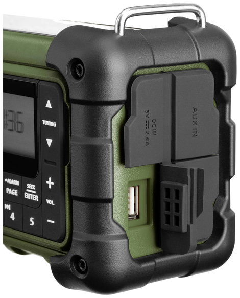 Sangean MMR-99 Kültéri rádió URH, AM Vészhelyzeti rádió, Bluetooth® Napelem, Fröccsenő víz ellen véd 5. kép