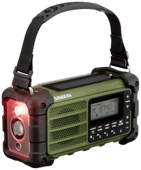 Sangean MMR-99 Kültéri rádió URH, AM Vészhelyzeti rádió, Bluetooth® Napelem, Fröccsenő víz ellen véd 6. kép