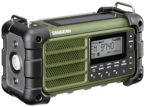 Sangean MMR-99 Kültéri rádió URH, AM Vészhelyzeti rádió, Bluetooth® Napelem, Fröccsenő víz ellen véd 9. kép