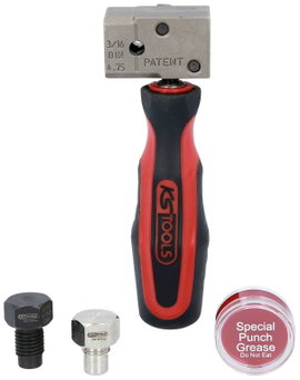 KS Tools 122.1215 FLAREFIXeco 4,75 mm-es univerzális fékvezeték kiterelő szerszámkészlet, 4 db
