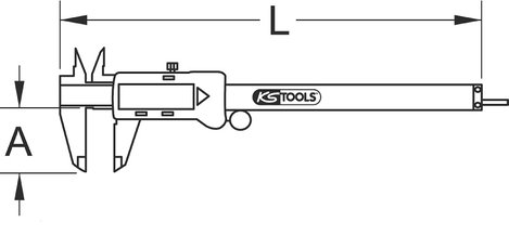 KS Tools KS TOOLS 300.0532 Digitális tolómérő 6. kép