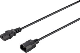 Sygonix SY-5042704 Hidegkészülékek Hosszabbítókábel Fekete 1.50 m