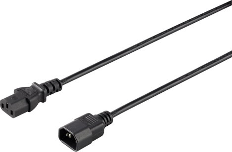 Sygonix SY-5042704 Hidegkészülékek Hosszabbítókábel Fekete 1.50 m