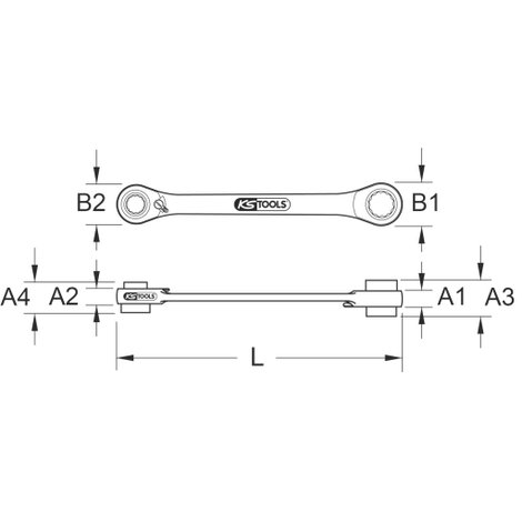 KS Tools 503.4565 503.4565 Gyűrűskulcs 4. kép