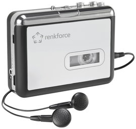 USB-s magnókazetta digitalizáló fejhallgatóval, Renkforce RF-CP-170