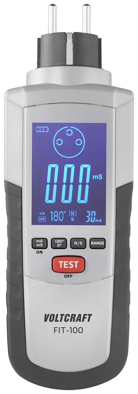 FI/RCD teszter, Voltcraft FIT-100 2. kép