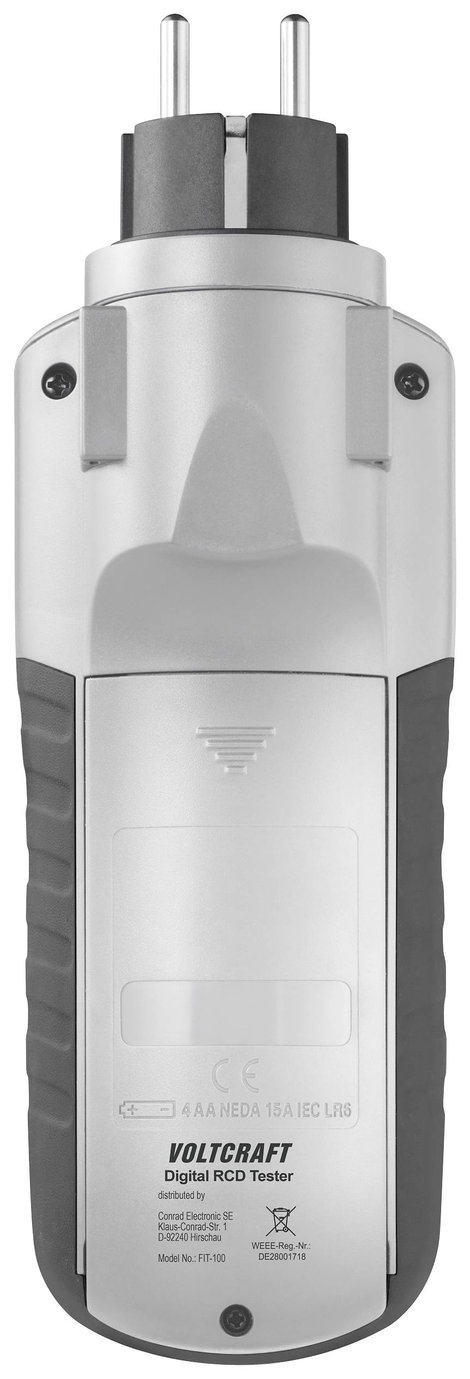 FI/RCD teszter, Voltcraft FIT-100 3. kép