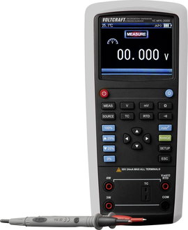 VOLTCRAFT VC MFK-2000 Kalibrátor Hőmérséklet 6 db ceruzaakku (vele szállítjuk)
