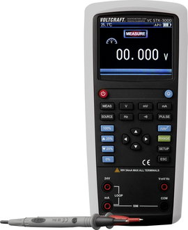 VOLTCRAFT VC STK-3000 Kalibrátor Feszültség, Áram, Frekvencia 6 db ceruzaakku (vele szállítjuk)