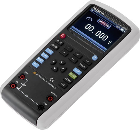 VOLTCRAFT VC STK-3000 Kalibrátor Feszültség, Áram, Frekvencia 6 db ceruzaakku (vele szállítjuk) 2. kép