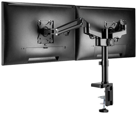 Neomounts DS70-750BL2 2 részes Monitor asztali tartó 43,2 cm (17) - 68,6 cm (27) Dönthető + forgatha 10. kép