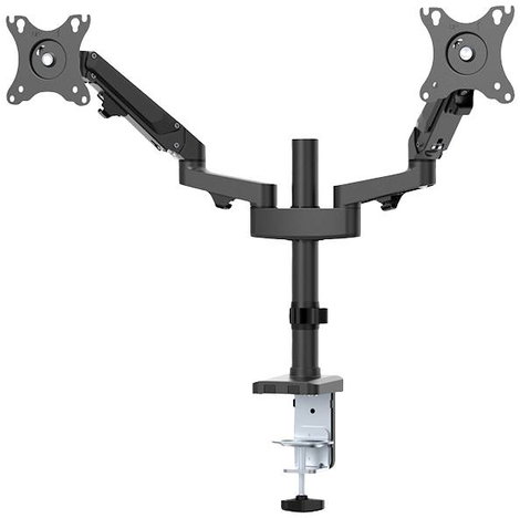 Neomounts DS70-750BL2 2 részes Monitor asztali tartó 43,2 cm (17) - 68,6 cm (27) Dönthető + forgatha 2. kép