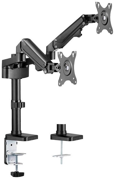 Neomounts DS70-750BL2 2 részes Monitor asztali tartó 43,2 cm (17) - 68,6 cm (27) Dönthető + forgatha 4. kép