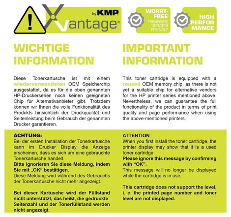 KMP Xvantage Toner helyettesíti HP HP415A (W2030A) Fekete Kompatibilis Toner 4. kép