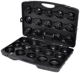 KS Tools 150.9350 3/8&quot -os olajszűrő kulcskészlet, 30 db