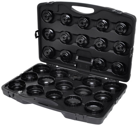 KS Tools 150.9350 3/8" -os olajszűrő kulcskészlet, 30 db