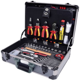 Szerszámkészlet hordtáskában, 128 részes, KS Tools 911.0628