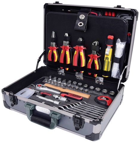 Szerszámkészlet hordtáskában, 128 részes, KS Tools 911.0628