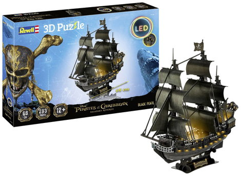 3D Puzzle Black Pearl LED Edition 00155 Black Pearl LED Edition 1 db 2. kép