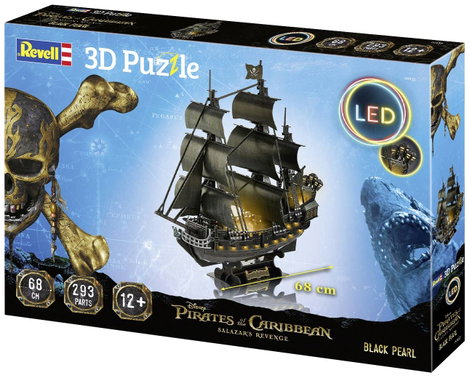 3D Puzzle Black Pearl LED Edition 00155 Black Pearl LED Edition 1 db 5. kép