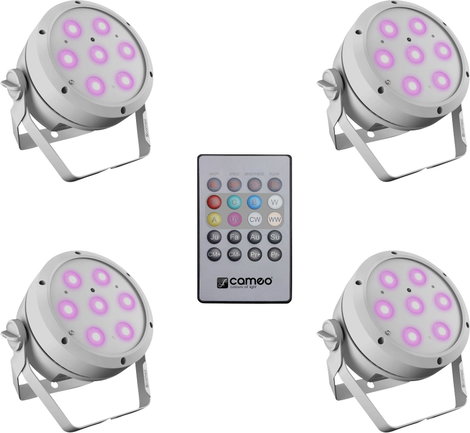 Cameo ROOT PAR 4 WH SET 1 LED-es PAR fényszóró LED-ek száma: 7 4 W Fehér