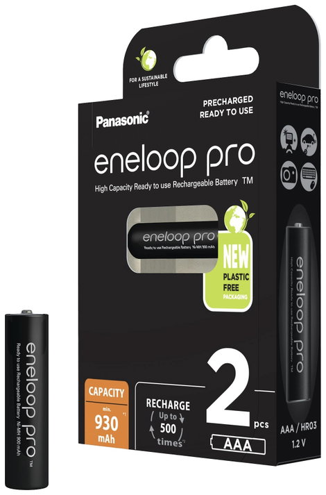 Panasonic eneloop pro HR03 Mikroakku NiMH 930 mAh 1.2 V 2 db 5. kép