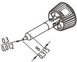 Ersa 0142PDLF03/SB Forrasztóhegy Ceruza forma Hegy méret 0.30 mm Tartalom, tartalmi egységek rendelé 2. kép