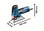 Bosch Professional GST 160 CE Beszúró fűrész 0.601.517.000 Hordtáskával 800 W 2. bélyegkép