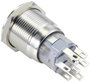 Vandálbiztos nyomógomb 250 V/AC 3 A 2x BE/(BE), fehér, TRU COMPONENTS TC-10090972 LAS1-AGQ-22E/W/24V 2. bélyegkép
