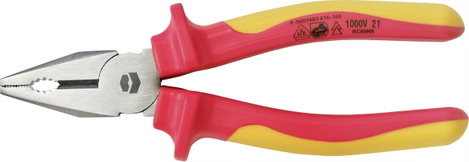 TOOLCRAFT TO-7468626 Műhely Kombinált fogó 160 mm DIN EN 60900 2. kép