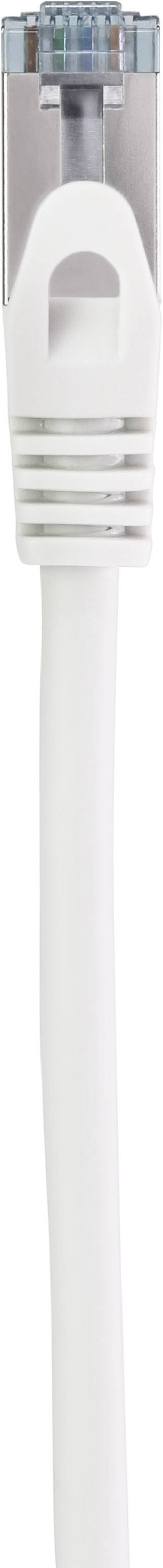 Renkforce RF-5047454 RJ45 Hálózati kábel, patchkábel CAT 6A S/FTP 0.15 m Fehér Védővel, Lángálló 1 d 2. kép
