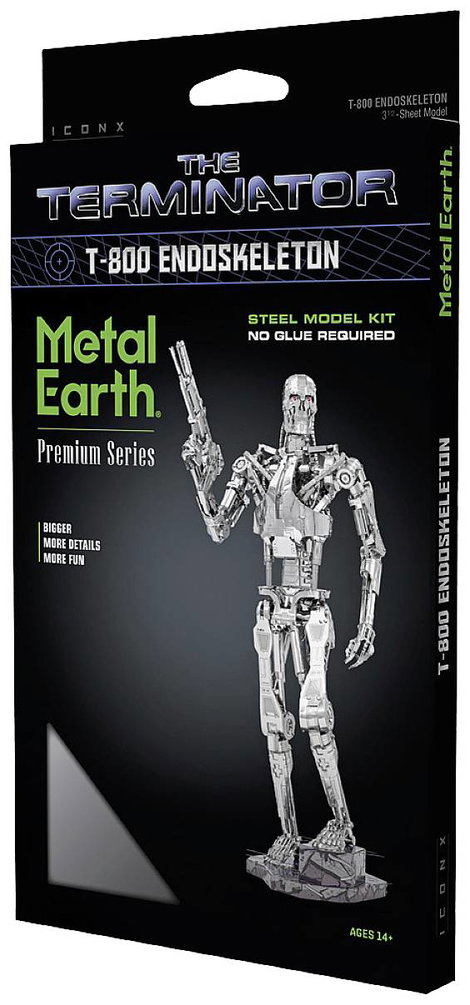 Metal Earth Iconx Terminator - T-800 Endoskeleton Fém építőkészlet 2. kép