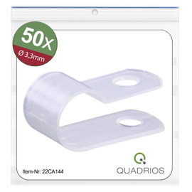 Quadrios 22CA144 Rögzítő bilincs csavaros 22CA144 Köteg átmérő tartomány 3.3 mm (max) Natúr 1 készle