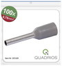Quadrios 22C426 Érvéghüvely 0.75 mm² Részlegesen szigetelt Szürke 1 készlet bélyegkép