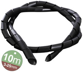 Quadrios 2111C144 2111C144 Spiráltömlő 3 - 25 mm Fekete 1 készlet