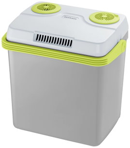 Severin 2925 Hűtőláda EEK: E (A - G) Termoelektromos 5 V, 12 V, 230 V Szürke, Zöld, Fehér 25 l