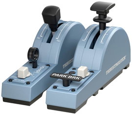 Thrustmaster TCA Quadrant Add-On Airbus Edition Repülésszimulátor fék- és leszállási szárnyak PC Kék