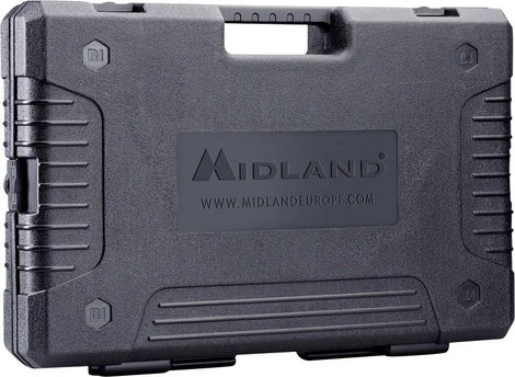Midland Midland G7 Pro 4er Kofferset, PMR446 2x Doppelstandlader, 4x MA24-L Headsets C1090.19 PMR ké 4. kép