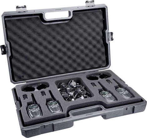 Midland Midland G7 Pro 4er Kofferset, PMR446 2x Doppelstandlader, 4x MA24-L Headsets C1090.19 PMR ké 5. kép