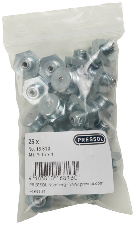 Pressol Lapos zsírzógomb M1-KØ 16, M 10 x 1-VZ 25 db