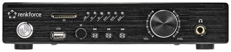 Renkforce RF-WAM-300 Sztereo erősítő 2 x 50 W Fekete Bluetooth®, USB 2. kép