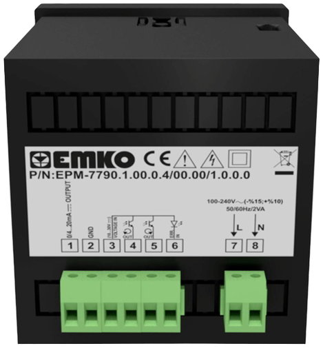 Emko EPM-7790 Fordulatszámszabályzó 5. kép