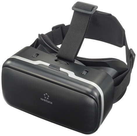 VR szemüveg okostelefonokhoz gombbal, fekete, Renkforce RF-VRG-200